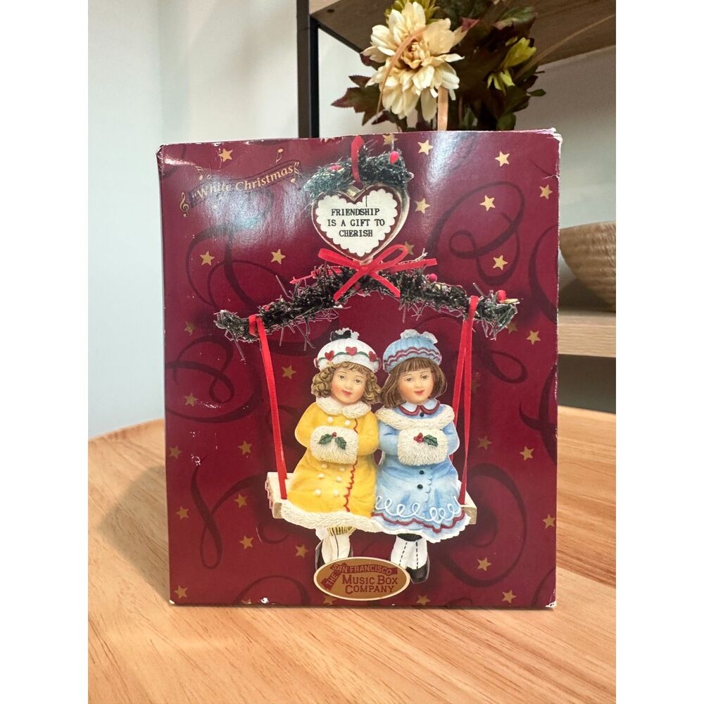 Vintage San Francisco Music Box Co. Friendship Christmas Ornament